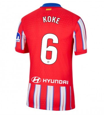 Atletico Madrid Koke #6 Primera Equipación 2024-25 Manga Corta